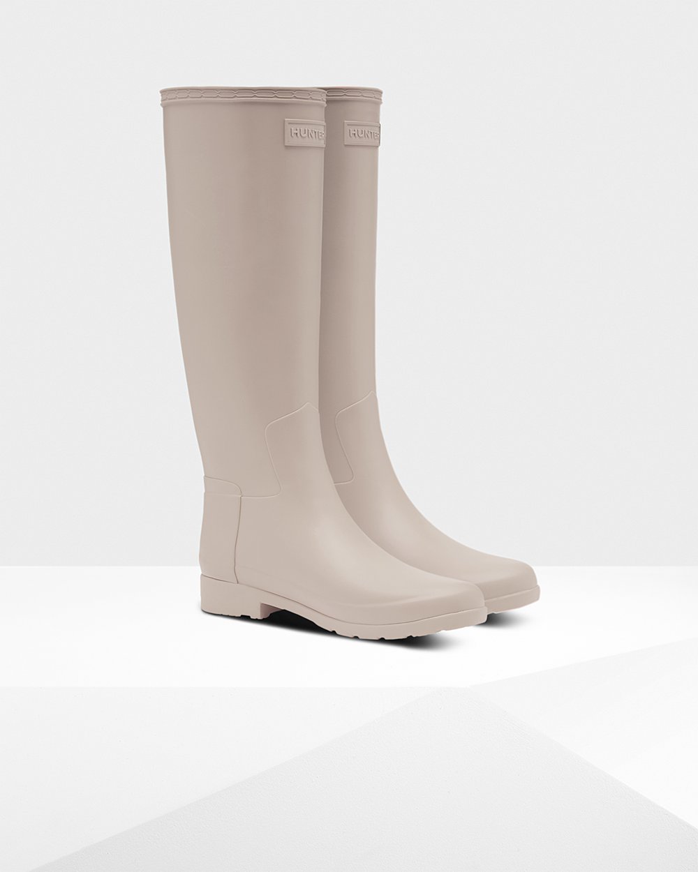 Hunter Mujer Refined Slim Fit - Botas de Lluvia Gris - 679-EJGQPI